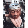 Kominek do aromaterapii - Budda (różowo niebieski)