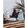 Kominek do aromaterapii - siedzący Budda (czarny)