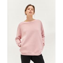 Moonholi Bluza do jogi Cozy AF Oversize Sweatshirt (Glowing Pink)